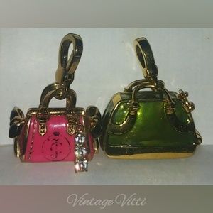 2x JUICY COUTURE PURSE CHARM SET RETIRED RARE